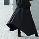 Black floor length skirt 4 wedges on a crepe yoke. Skirts. NATALINI. Online shopping on My Livemaster.  Фото №2