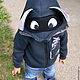 Order Raccoon children's hoodie with fur hood, Warm Cotton sweatshirt. Lara (EnigmaStyle). Livemaster. . Sweatshirts and hoodies Фото №3