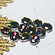 Order Rhinestones oval 10/8 mm Rainbow green in a frame. agraf. Livemaster. . Rhinestones Фото №3