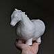 Ceramic horse. white, Sculpture, Pskov,  Фото №1