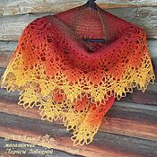 Аксессуары handmade. Livemaster - original item Minishal Ryabinka knitting needles made of wool. Handmade.