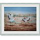  Dance of Japanese cranes watercolor painting. Pictures. marselart. Online shopping on My Livemaster.  Фото №2