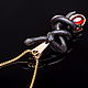 Intertwined black vipers. Pendants. Amaroq production. Online shopping on My Livemaster.  Фото №2