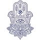 Лотос с Хамсой 197 мм - файл для машинной вышивки. Схемы машинной вышивки. Студия вышивки Анны Польской. Ярмарка Мастеров.  Фото №4