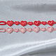 embroidered bracelets Favorite the Heart set of 2pcs. openwork embroidery, Bracelet set, Moscow,  Фото №1