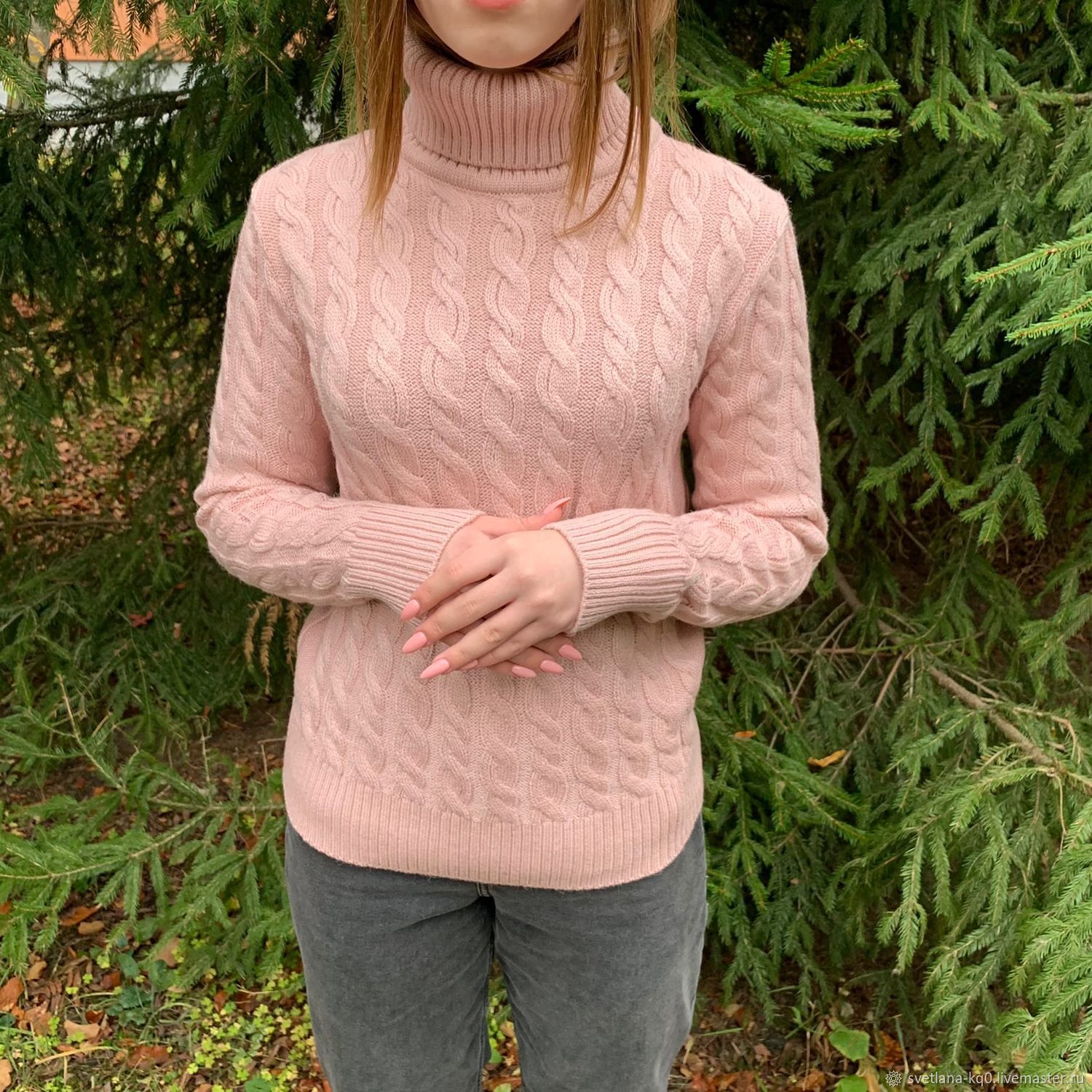 Свитеры: Вязаный свитер с горлом. в интернет-магазине на Ярмарке ...