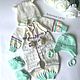 Clothing sets: Mishutka with pompoms. Baby Clothing Sets. Вязание новорожденным и куколкам. Online shopping on My Livemaster.  Фото №2