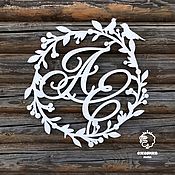 Свадебный салон handmade. Livemaster - original item Monogram wedding coat of Arms with initials. Handmade.