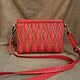 Order Scarlet clutch, red women's bag, summer handbag, 245. a-vesta. Livemaster. . Classic Bag Фото №3