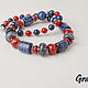 Beads short blue and red coral. Necklace. Grafoli jewellery. My Livemaster. Фото №4