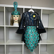 Одежда детская handmade. Livemaster - original item New Year`s costume for a Peacock girl. Handmade.