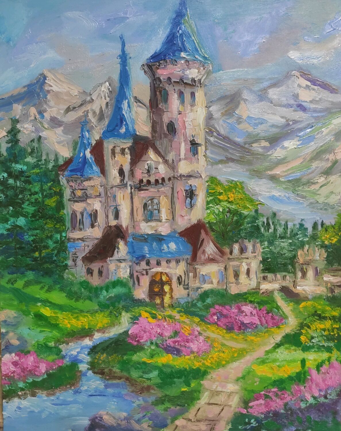 Замок в горах, Картины, Санкт-Петербург,  Фото №1