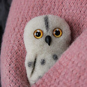 Украшения handmade. Livemaster - original item Owl brooch. Handmade.