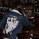 Order Denim jacket denim Jacket with a picture Of pulp fiction. Koler-art handpainted wear. Livemaster. . Outerwear Jackets Фото №3
