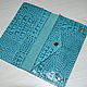 Order Wallet longer 'Cayman turquoise' with decorative embossing. J.P.-Handmade Designer Bags. Livemaster. . Purse Фото №3