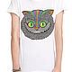 Cotton T-shirt ' Cheshire Cat', T-shirts, Moscow,  Фото №1