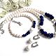 Set of jewelry made of natural pearls and lapis lazuli. Jewelry Sets. LuckyStone. Online shopping on My Livemaster.  Фото №2