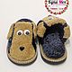 Children's Slippers made of natural sheepskin fur (curly). Slippers. kupimeh. My Livemaster. Фото №5