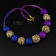 Golden Blue Beads (759) designer jewelry. Beads2. Svetlana Parenkova (parenkova). My Livemaster. Фото №6