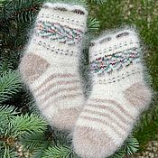 Детские пуховые носки Теплые вязаные носки для детей