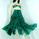 Wraparound skirt  boho style  "Emerald". Skirts. Юбки бохо (grifelt). Интернет-магазин Ярмарка Мастеров.  Фото №2
