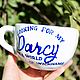 Заказать Кружка с надписью looking for my darcy in a world full of wickhams. Тарелки Кружки с надписями Керамика (dashalepit). Ярмарка Мастеров. . Кружки и чашки Фото №3