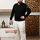 White linen trousers, Mens pants, St. Petersburg,  Фото №1