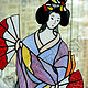 Stained glass table lamp, interior lamp "Geisha". Table lamps. V&G fantasy. Online shopping on My Livemaster.  Фото №2