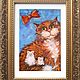 Картина маслом. Котик. Картины. Палитра души.
Елена.. Ярмарка Мастеров.  Фото №6