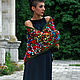 Crocheted shawl 'Poppy field' based on Claude Monet. Shawls. asmik (asmik). Online shopping on My Livemaster.  Фото №2