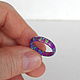 Order Ring made of blue synthetic opal 'Multi-Amethyst'. Wooden jewellery. Livemaster. . Rings Фото №3
