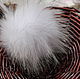 18 smehovoj pompom genuine raccoon fur. Fur. YarnRus creative farm (Yarnrus). Online shopping on My Livemaster.  Фото №2