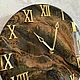 Часы настенные круглые, часы лофт из смолы шоколад с золотом, Часы классические, Волгоград,  Фото №1