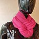 Mohair Snood in two turns gentle Fuchsia. Snudy1. frusnork. My Livemaster. Фото №5