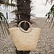 Соломенная сумка с ручками из бамбука, Классическая сумка, Москва,  Фото №1
