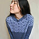 Jacquard knitted women's Sweater, woolen jumper lopapeisa. Sweaters. Dobryy_vyaz. Online shopping on My Livemaster.  Фото №2