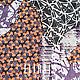 Шелк - шифон "Оранжевые цветы". Ткани. ELLARIO tissue&furnitura (ellario-tissue). Интернет-магазин Ярмарка Мастеров.  Фото №2