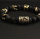 Bracelet of natural stone beads in bronze. Bead bracelet. MintTiger. Online shopping on My Livemaster.  Фото №2