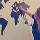 Карта мира деревянная Wall Decoration Black 130x78. Карты мира. Александр (Mybestbox). Интернет-магазин Ярмарка Мастеров.  Фото №2