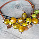 Necklace "Gooseberries". Necklace. Siberrum glass botanica. Online shopping on My Livemaster.  Фото №2