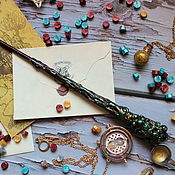 Сувениры и подарки handmade. Livemaster - original item The author`s Magic wand Slytherin. Handmade.