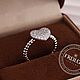 Золотое кольцо Сердце с бриллиантами. Кольцо на весь палец. FROLOF JEWELRY. Ярмарка Мастеров.  Фото №8