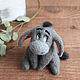 Donkey Eeyore toy made of wool, Felted Toy, Moscow,  Фото №1
