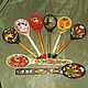 Miracle spoon Butterfly painting on wood. Ware in the Russian style. Original painted Souvenirs and gift. My Livemaster. Фото №6