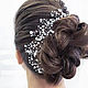 Twig hair, white wedding wreath, Hair Decoration, Moscow,  Фото №1