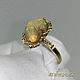 Ring 'Opal- natural Reef' gold 585, opal. Rings. MaksimJewelryStudio. My Livemaster. Фото №6