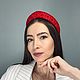 Ободок-кокошник с кружевом и хрустальными бусинами. Ободки. Екатерина (stilistika). Интернет-магазин Ярмарка Мастеров.  Фото №2