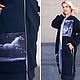 Order Blueberry long coat, Oversized coat, fur lined coat, women's coat. Lara (EnigmaStyle). Livemaster. . Coats Фото №3