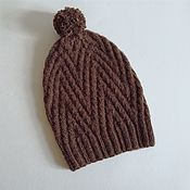 Аксессуары handmade. Livemaster - original item Knitted hat made of wool with Alpaca 