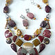 Order Necklace 2 strands and earrings - MUKAI, JASPER beads. Dorida's Gems (Dorida-s-gems). Livemaster. . Jewelry Sets Фото №3